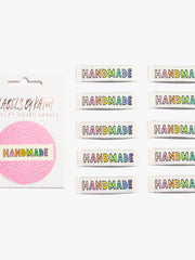 Load image into Gallery viewer, "Handmade Rainbow" Woven Labels | Pack of 10 | Kylie And The Machine