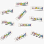 Load image into Gallery viewer, "Handmade Rainbow" Woven Labels | Pack of 10 | Kylie And The Machine
