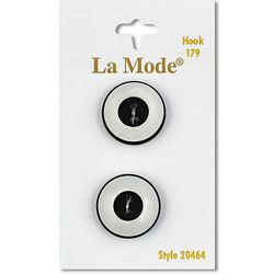 3/4" Black & White Buttons | LaMode