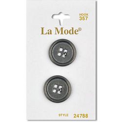3/4" Matte Silver Buttons | LaMode