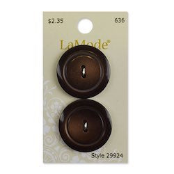 1 1/8 Tonal Brown Buttons, LaMode