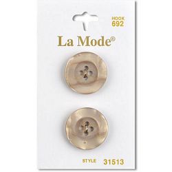 3/4" Tan Buttons | LaMode