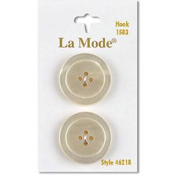 1" White Buttons | LaMode