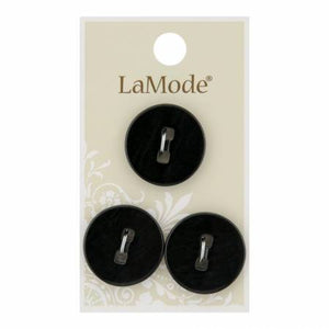 7/8" Black W/ Square Holes Buttons | LaMode