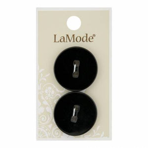 1 1/8" Black W/ Square Holes Buttons | LaMode