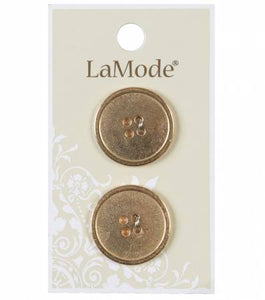 7/8" Gold Metal Buttons | LaMode