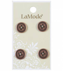 1/2" Antiqued Copper Buttons | LaMode