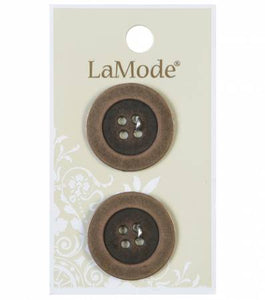 1" Antique Gold Metal Buttons | LaMode