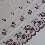 Load image into Gallery viewer, Violet &amp; Purple Rhapsody 9" Wide Embroidered Lace Trim
