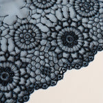 Load image into Gallery viewer, Blue Full Circle 6.5" Wide Embroidered Lace Trim
