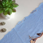 Load image into Gallery viewer, 5YDS Cobalt &amp; Copper 4.25" Wide Embroidered Lace Trim
