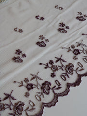Load image into Gallery viewer, Violet &amp; Purple Rhapsody 9" Wide Embroidered Lace Trim