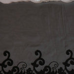 Load image into Gallery viewer, Black 10.5" Wide Embroidered Lace Trim
