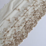 Load image into Gallery viewer, Sugar Cookie Beige 9" Wide Embroidered Lace Trim
