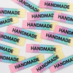 Load image into Gallery viewer, &quot;RAINBOW HANDMADE&quot; Woven Labels | Pack of 10 | Kylie And The Machine
