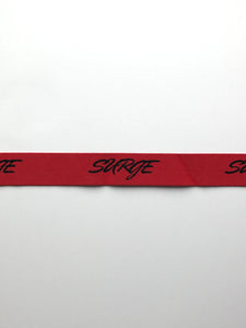 Red & Black "SURGE" 1.25" Soft Brief Elastic