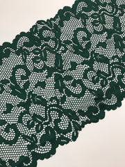 Load image into Gallery viewer, Green Ivy 9.25&quot; Wide Stretch Lace

