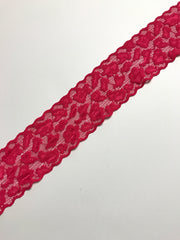 Load image into Gallery viewer, Fuchsia 2.5&quot; Wide Stretch Lace
