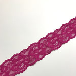 Load image into Gallery viewer, Magenta 2.5" Wide Stretch Lace
