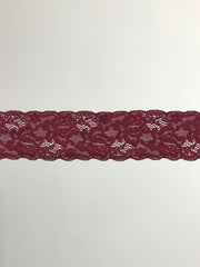 Load image into Gallery viewer, Burgundy 2.25&quot; Wide Stretch Lace

