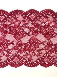 Rouge 9" Wide Stretch Lace
