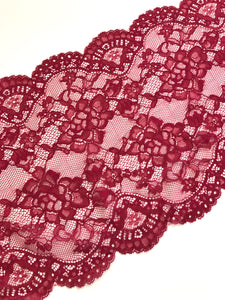 Rouge 9" Wide Stretch Lace