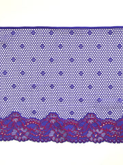 Load image into Gallery viewer, Purple &amp; Red 8.5&quot; Wide Stretch Lace
