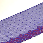 Load image into Gallery viewer, Purple &amp; Red 8.5&quot; Wide Stretch Lace
