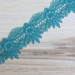 Load image into Gallery viewer, Turquoise 2" Wide Crochet Lace

