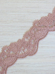 Load image into Gallery viewer, Rosey Tan 1.25" Wide Venice Lace