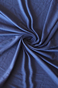 Denim Blue Viscose Crepe Jersey Knit