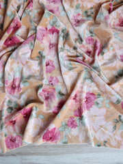Load image into Gallery viewer, Jillian on Pearly Peach Stretch Velvet