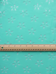 Load image into Gallery viewer, Mint Green Floral Laser Cut Chiffon