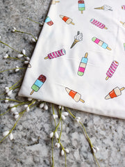 Load image into Gallery viewer, Summer Treats on Ivory Double Brushed Poly
