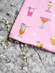 Load image into Gallery viewer, 2YD 32IN REMNANT; Margaritaville on Pink Double Brushed Poly
