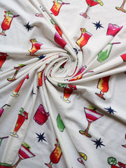 Load image into Gallery viewer, Margaritaville on Ivory Double Brushed Poly
