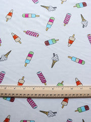 Load image into Gallery viewer, Summer Treats on Ivory Double Brushed Poly
