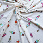 Load image into Gallery viewer, Summer Treats on Ivory Double Brushed Poly
