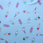 Load image into Gallery viewer, Summer Treats on Light Blue Double Brushed Poly
