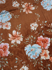 Load image into Gallery viewer, Marla on Sepia Brown Stretch Velvet