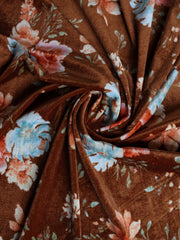 Load image into Gallery viewer, Marla on Sepia Brown Stretch Velvet
