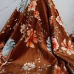 Load image into Gallery viewer, Marla on Sepia Brown Stretch Velvet
