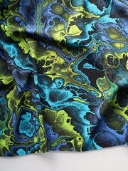 Load image into Gallery viewer, Blue/Lime Basalt Premium Athletic Nylon/Spandex