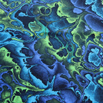 Load image into Gallery viewer, Blue/Lime Basalt Premium Athletic Nylon/Spandex
