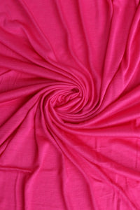 Hot Pink Rayon Slub Jersey