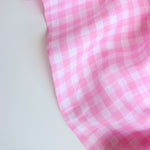 Load image into Gallery viewer, Pink Medium Check | Limerick Linen Yarn Dyed | Robert Kaufman
