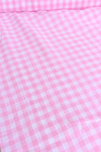 Pink Medium Check | Limerick Linen Yarn Dyed | Robert Kaufman