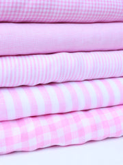 Load image into Gallery viewer, Pink Mini Houndstooth | Limerick Linen Yarn Dyed | Robert Kaufman