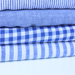 Load image into Gallery viewer, Royal Small Check | Limerick Linen Yarn Dyed | Robert Kaufman
