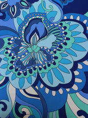 Load image into Gallery viewer, Large Retro Floral (Blues) ITY